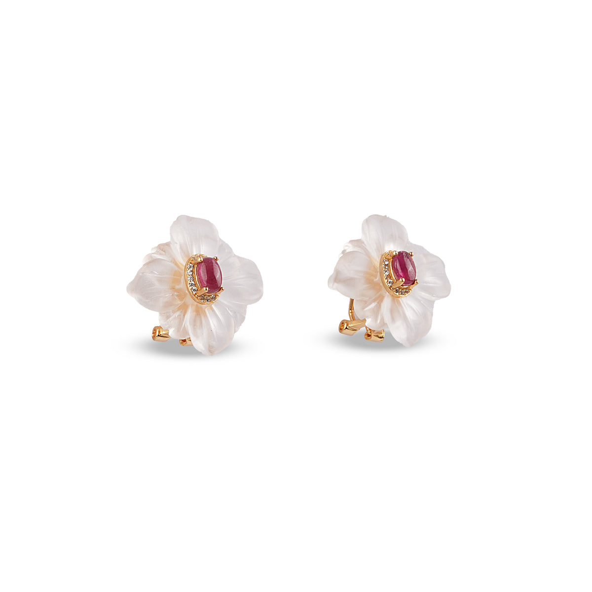 Aurelia Red Garnet Earrings