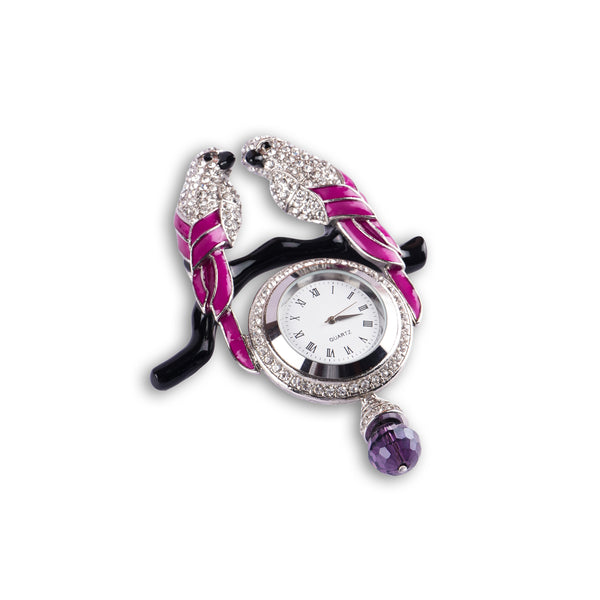 Defience Brooch in Red