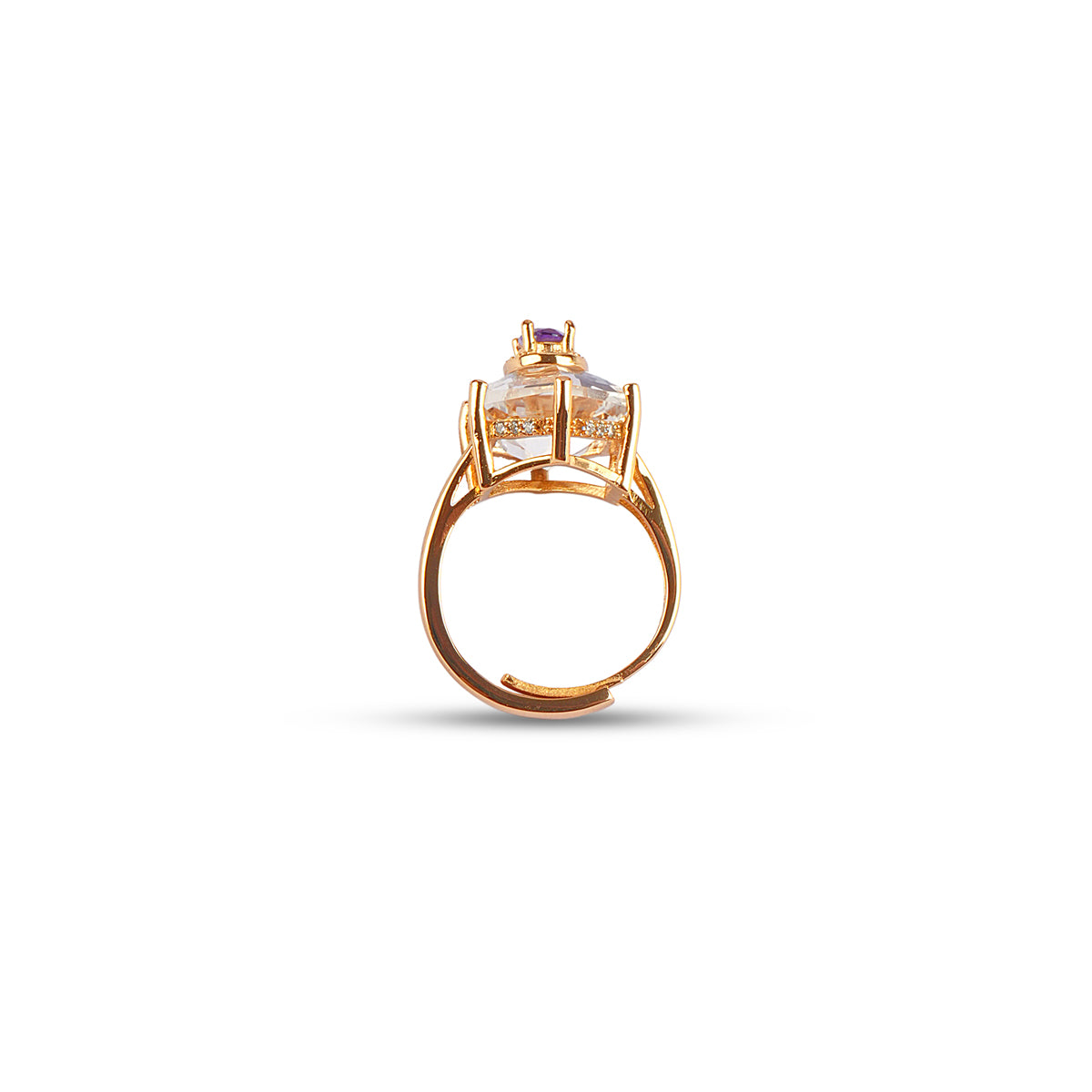 Zoya Ring in Amethyst 18K Gold