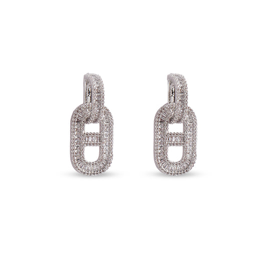 Prism Drop Earrings -925 Sterling Silver