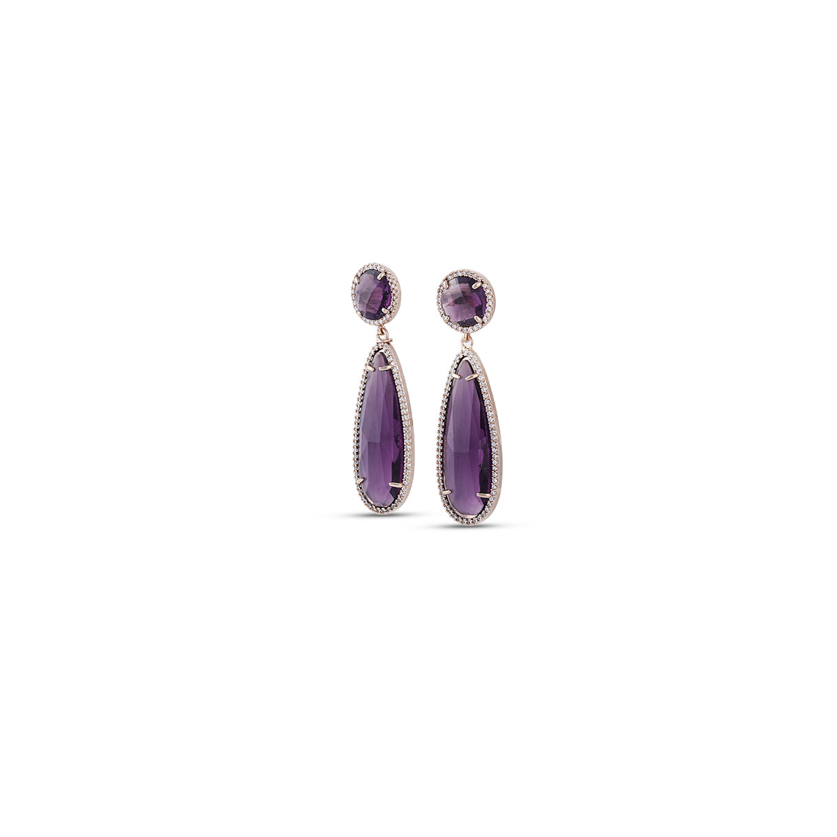 Violette Amethyst Drop Earrings