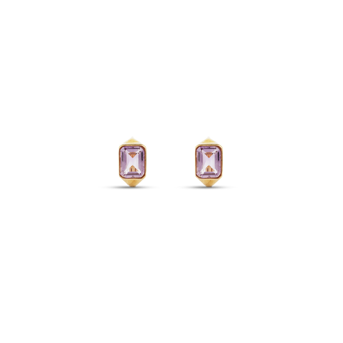 14K Améthyste Huggie Earrings