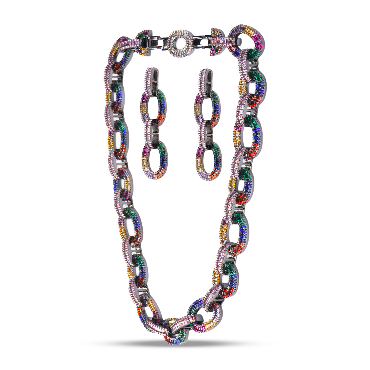 Miraan Necklace Set (With Earrings)