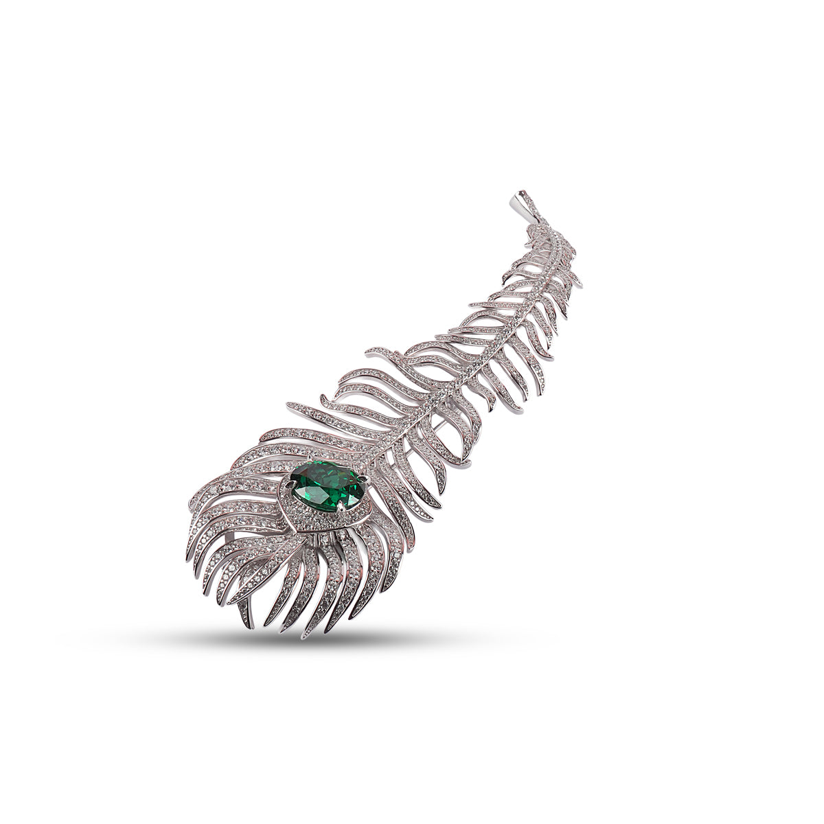 The Royal Feather Brooch - 925 Silver