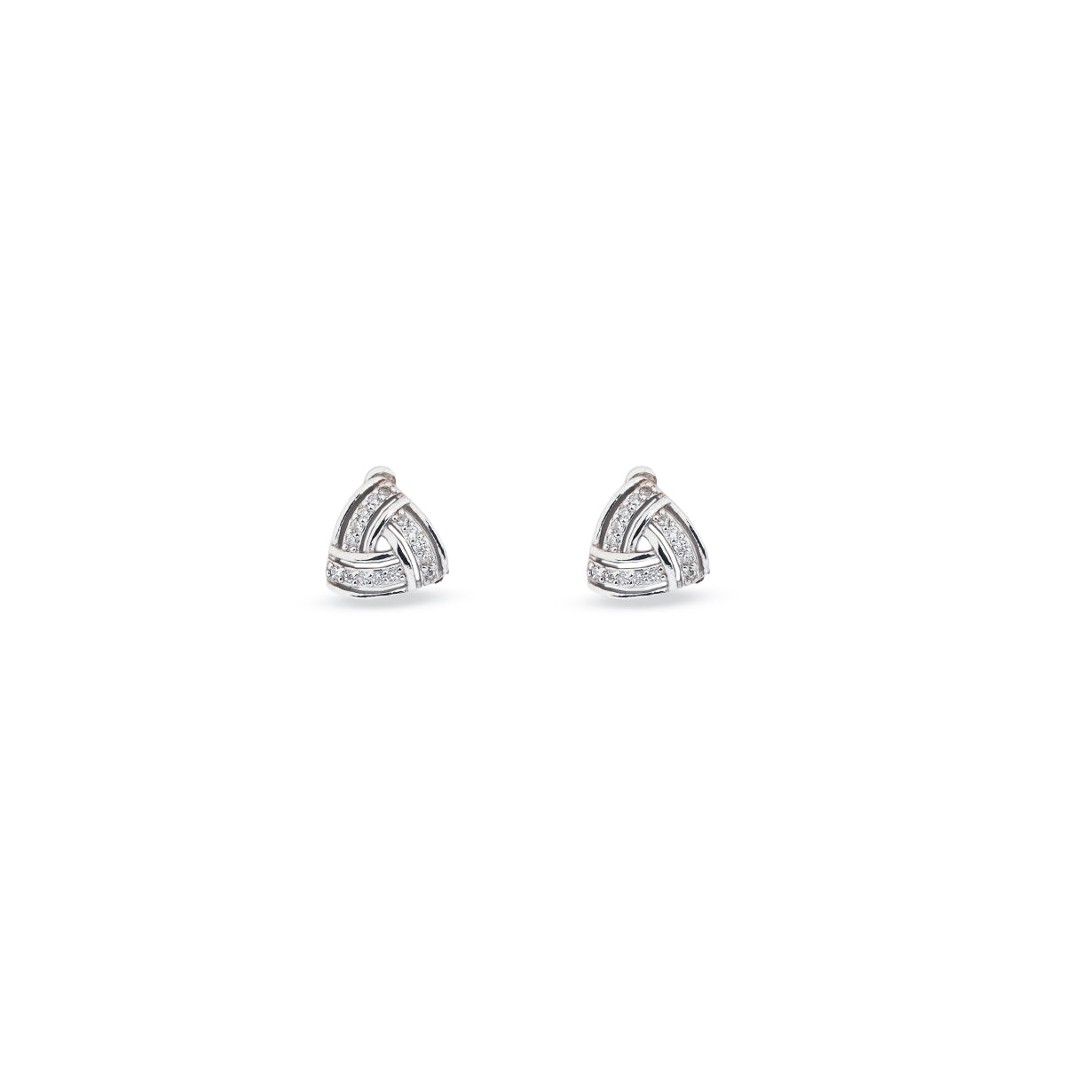 Sterling Silver Celeste Knot Earrings