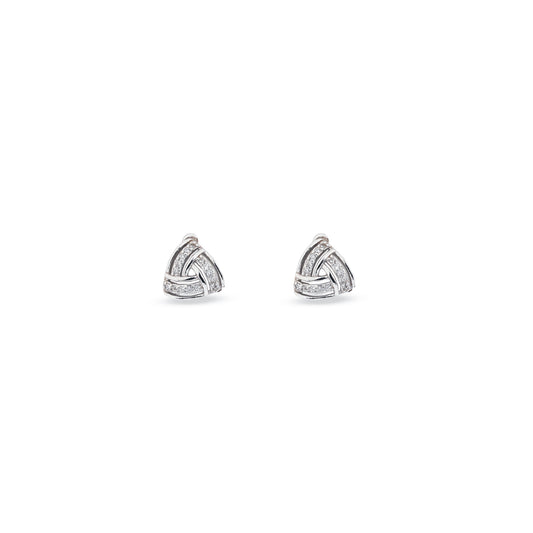 Sterling Silver Celeste Knot Earrings