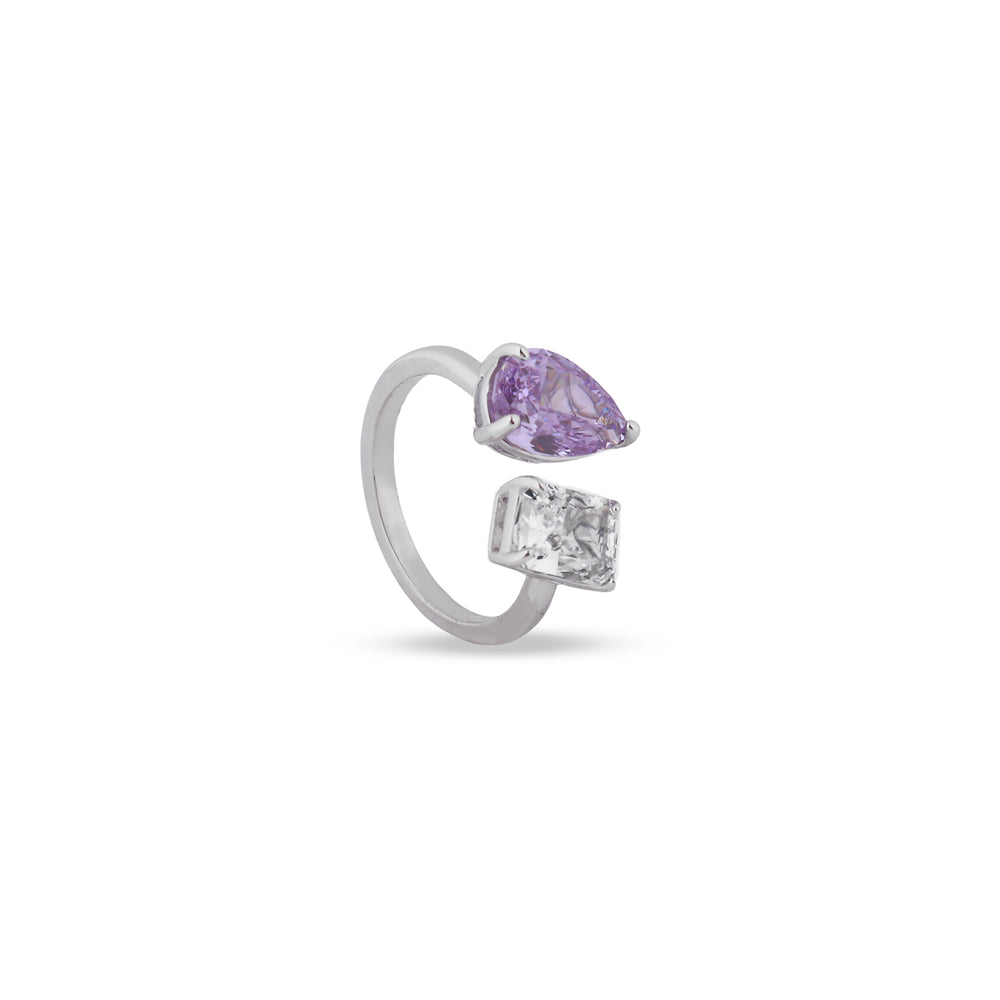 Rosalie Ring in Amethyst and Diamond