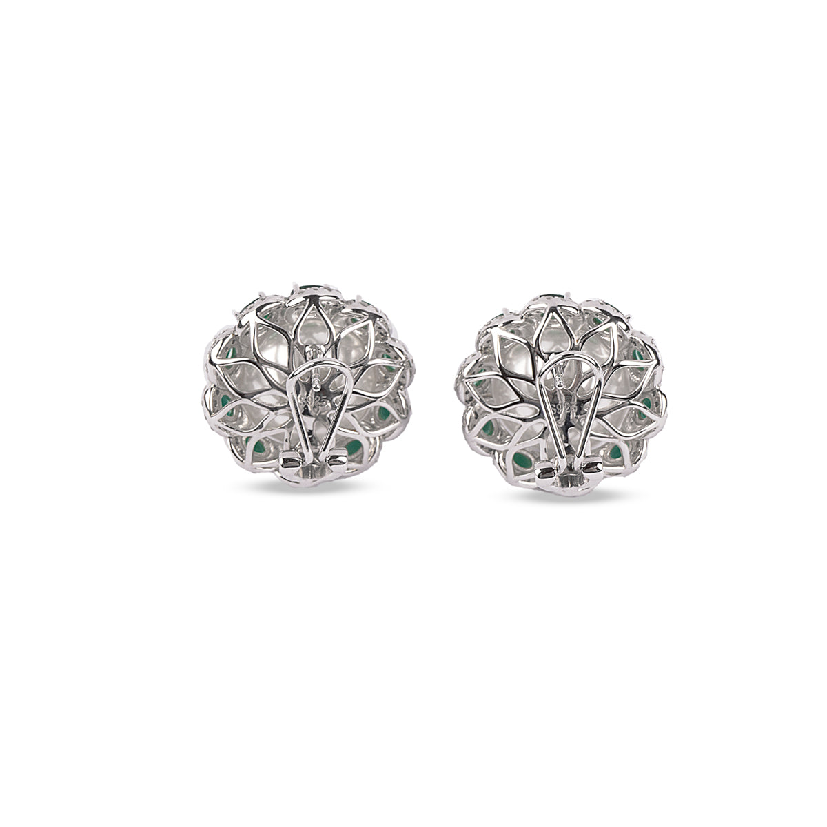 Noor Peridot & Pearl Studs