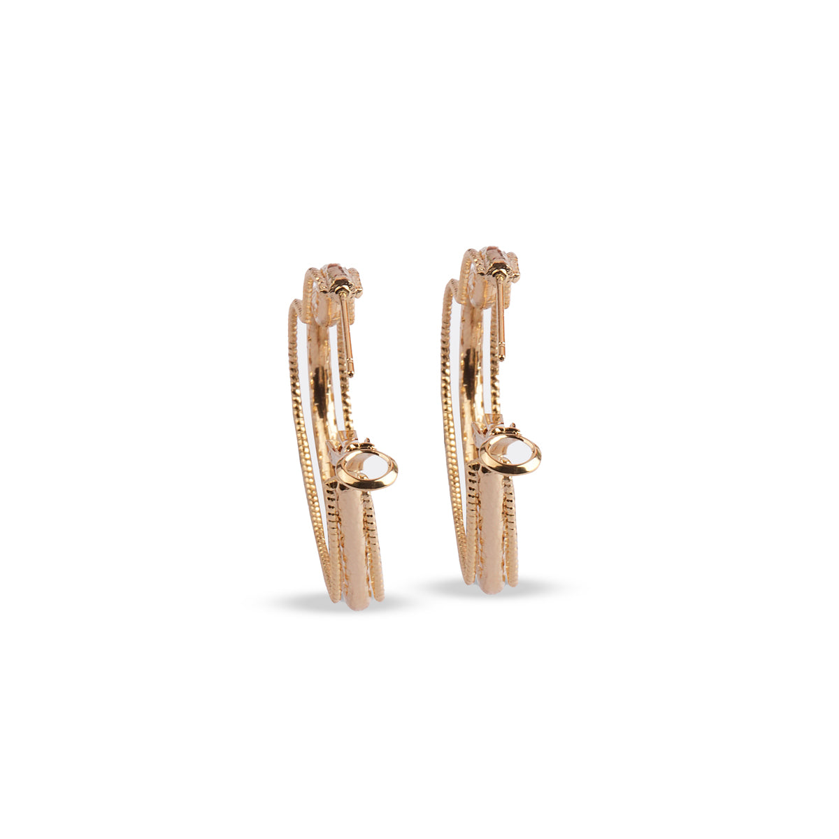 Briar Hoop Earrings - Gold