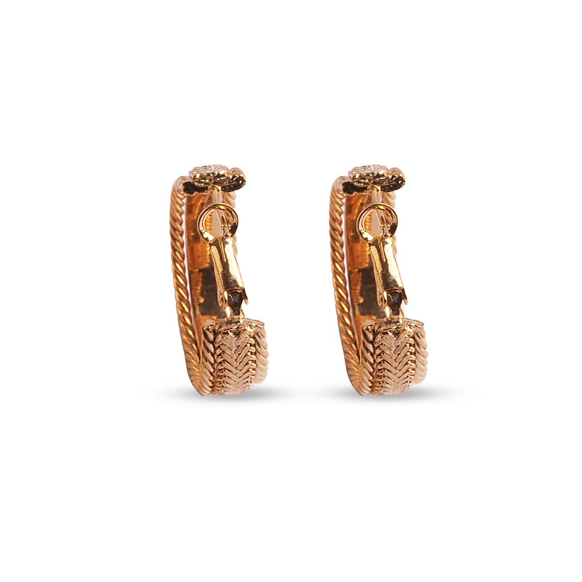 Luna Gold Hoop Earrings