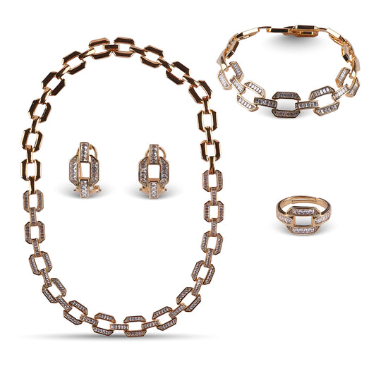 Dehlia Necklace 18K (Sold as a set)