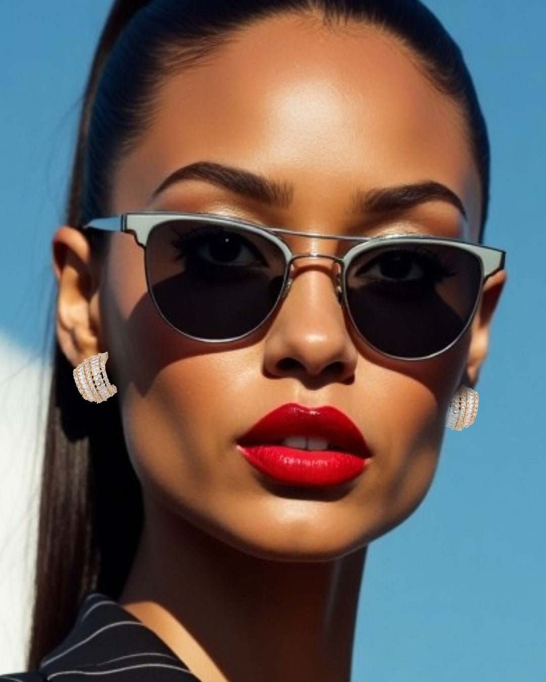 Niva Earrings in Gold