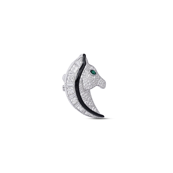 Equinox Stallion Brooch 925 Sterling Silver