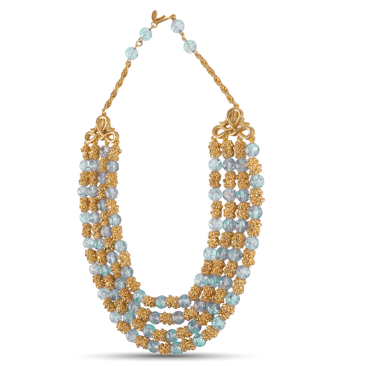 Alara Four String Necklace ( Sold as a set with earrings)