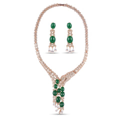 Raphelia Emerald Necklace Set 18K
