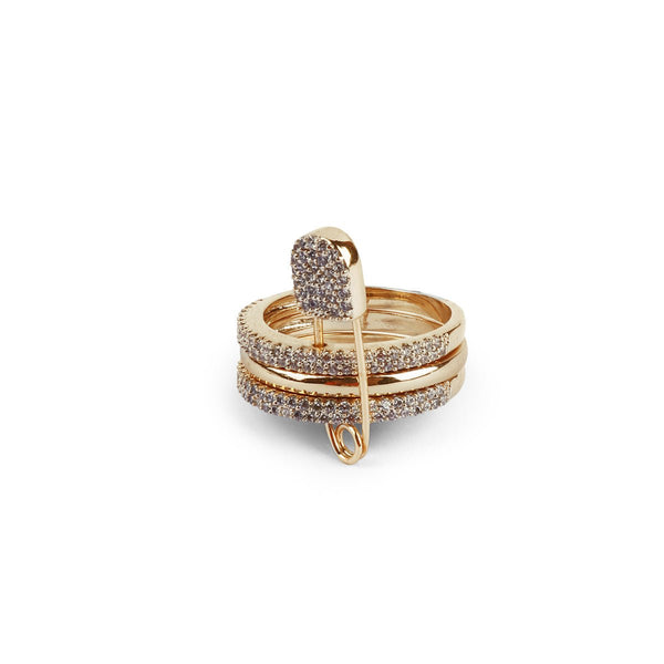 Aelia Pin Ring in Gold - MBAGH