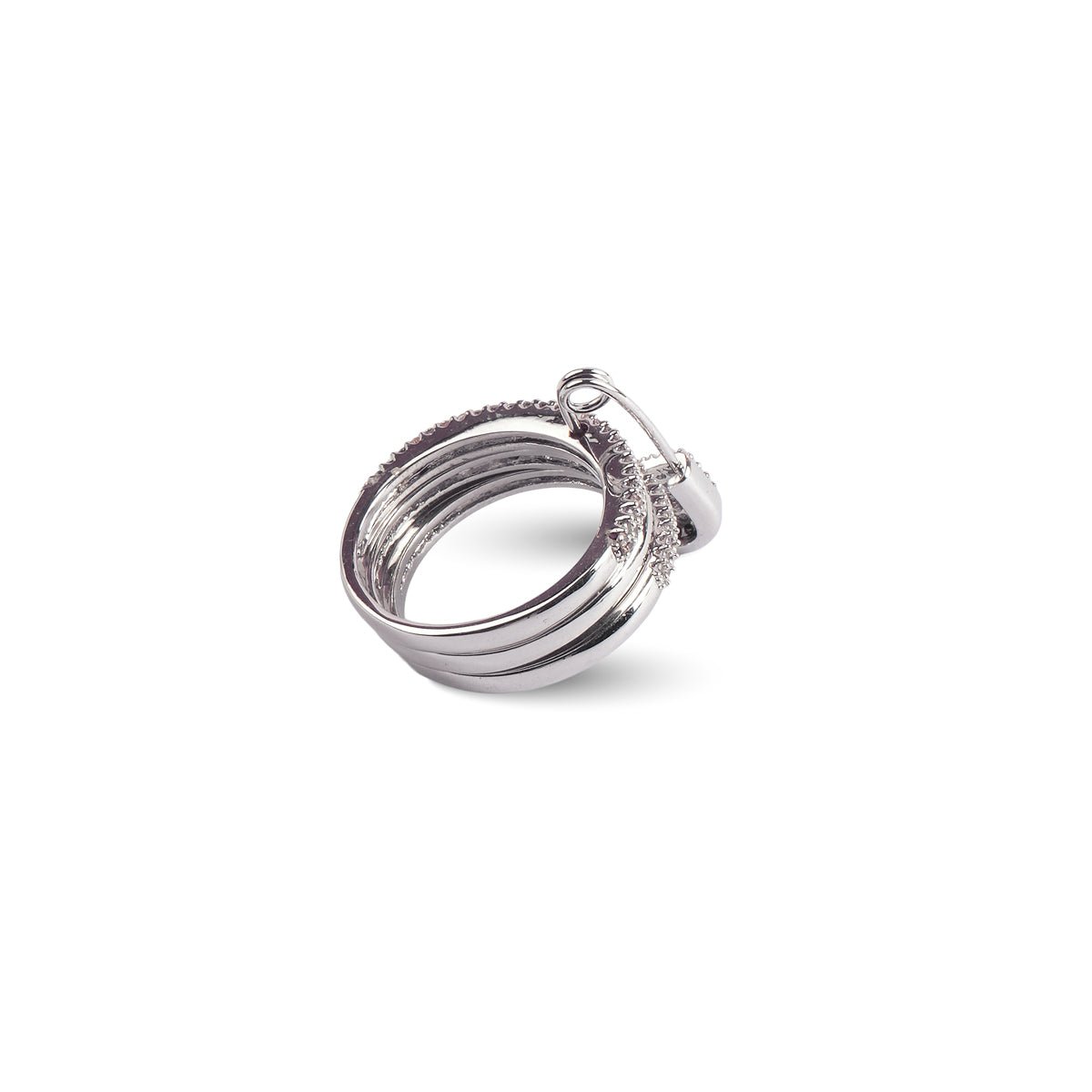 Aelia Pin Ring in Silver - MBAGH
