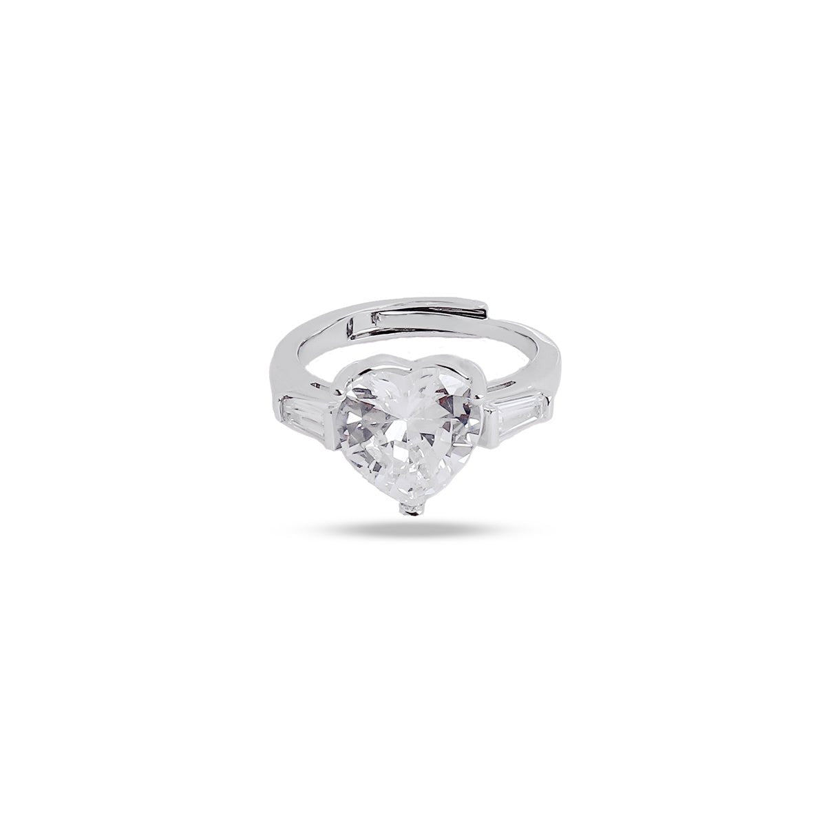 Amorette Ring in Heart 925 Silver - MBAGH