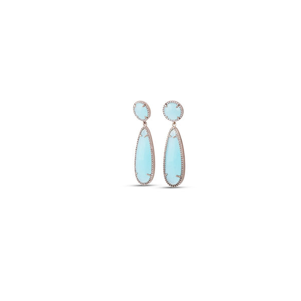 Aqua Cascade Drop Earrings - MBAGH