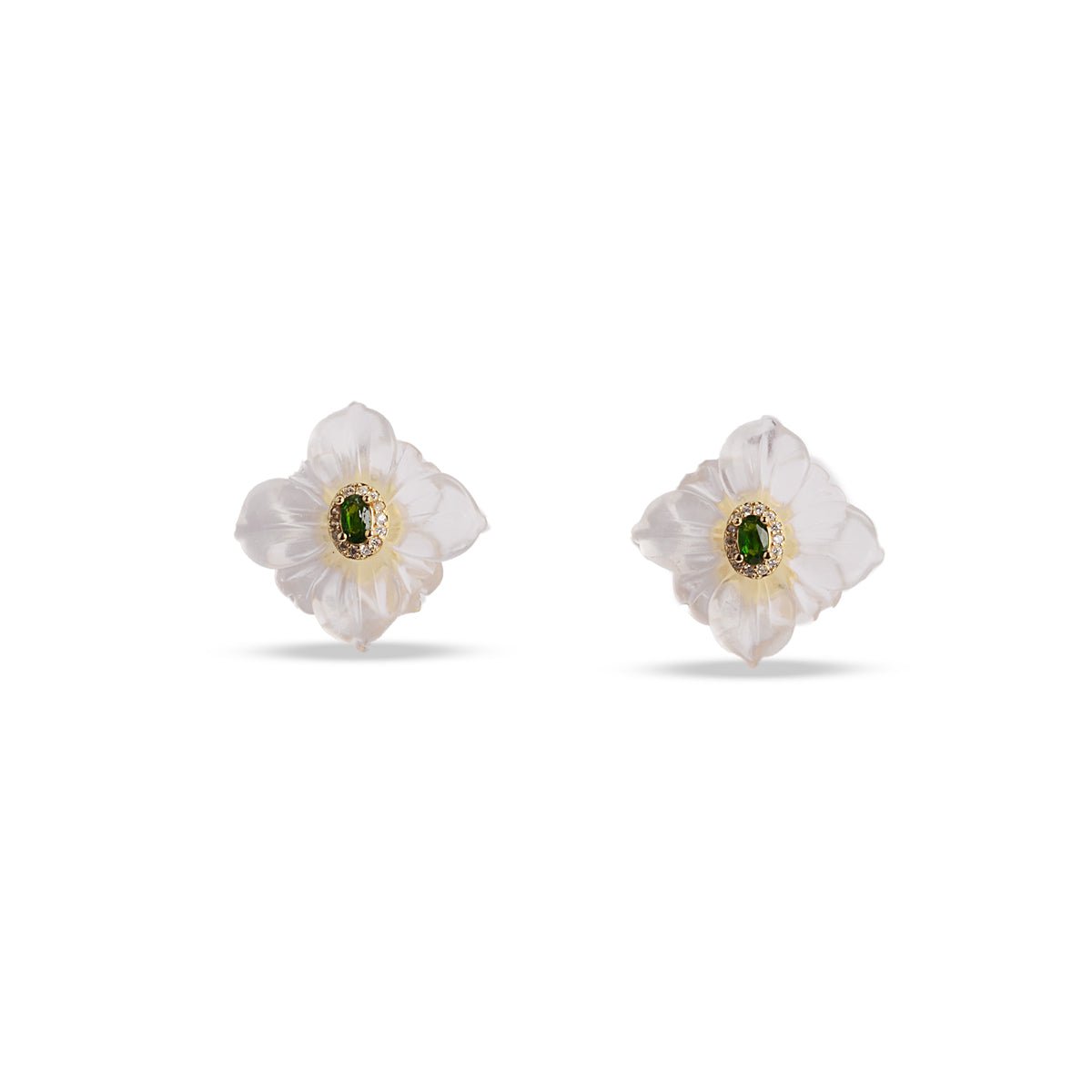 Aurelia Green Garnet Earrings - MBAGH