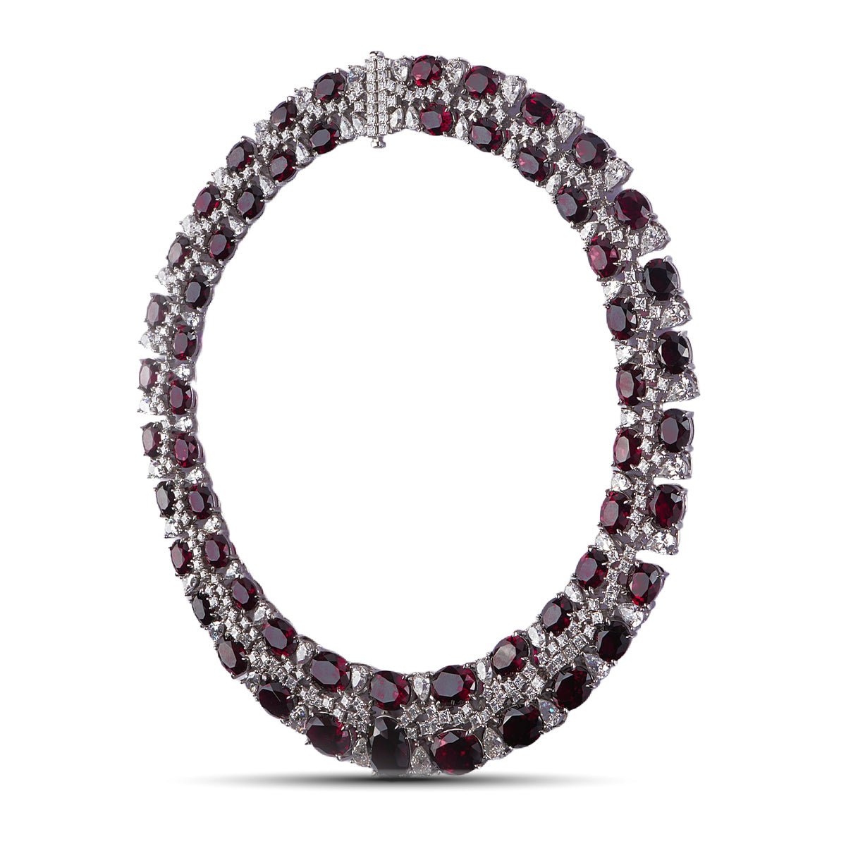 Aurielle Necklace in Garnet - MBAGH