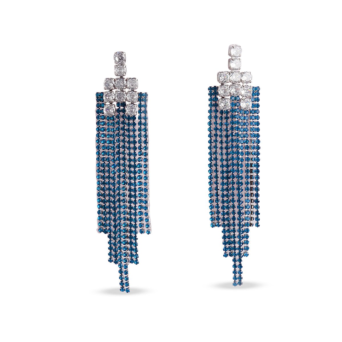 Blue Cascade Drop Earrings - MBAGH