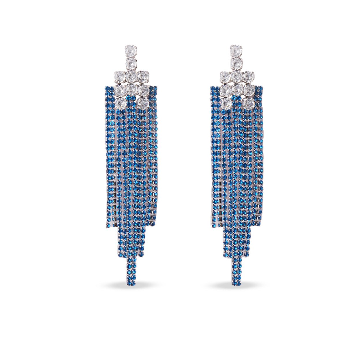 Blue Cascade Drop Earrings - MBAGH