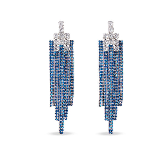 Blue Cascade Drop Earrings - MBAGH