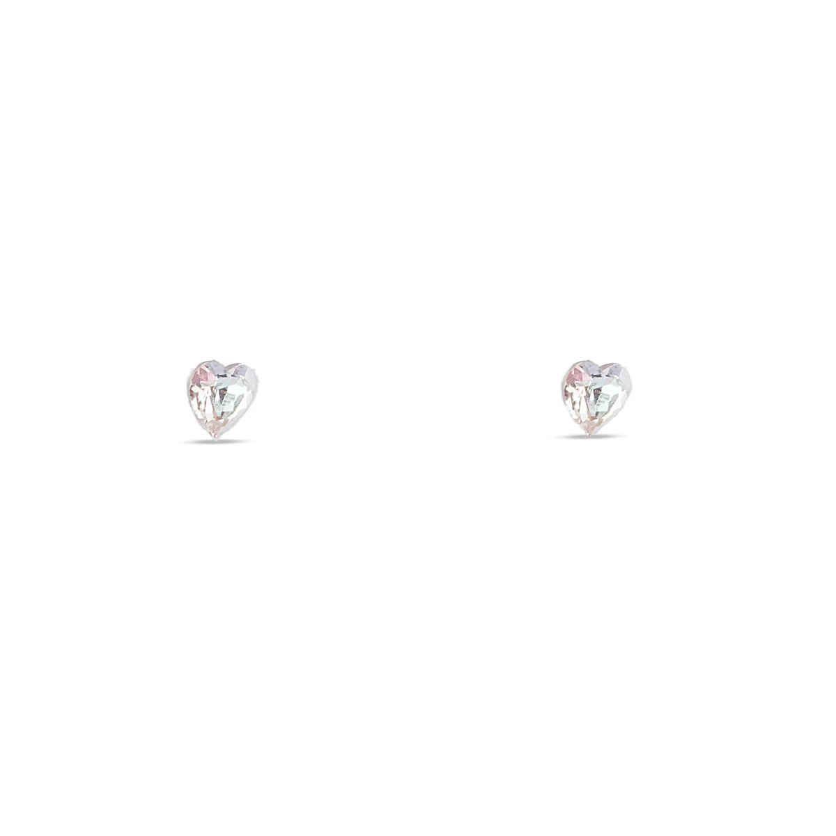 Calla Heart Earrings in Silver - MBAGH