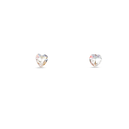 Calla Heart Earrings in Silver - MBAGH