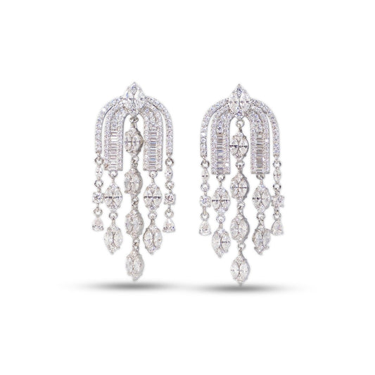 Cascade Earrings in Platinum - MBAGH