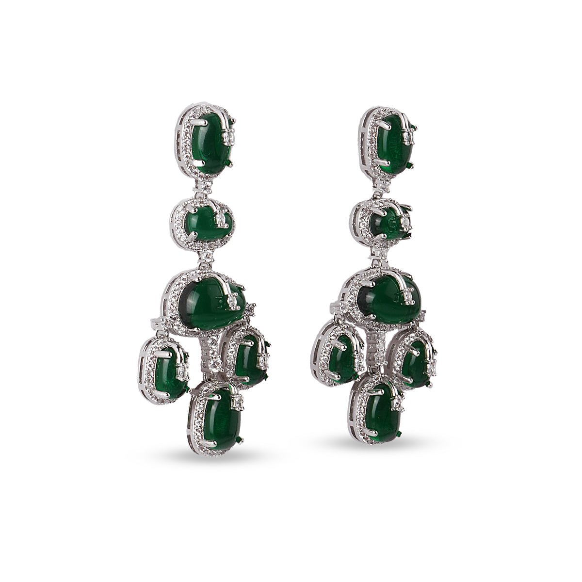 Éclat Emerald Drop Earrings - MBAGH