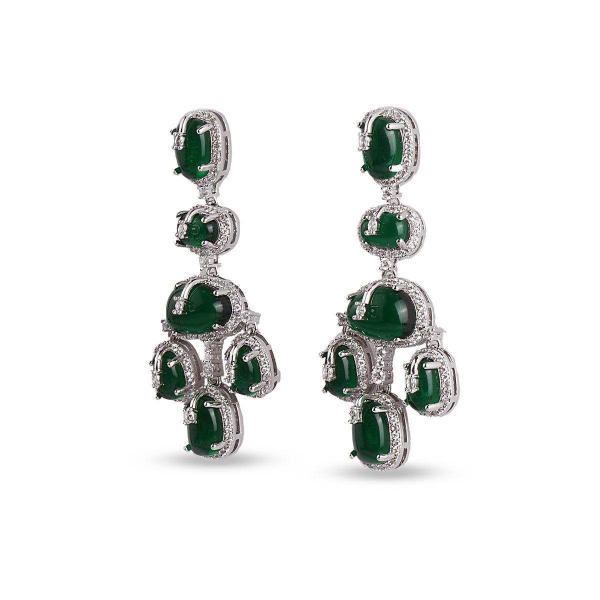 Éclat Emerald Drop Earrings - MBAGH