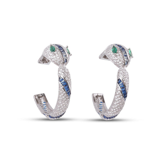 Eleanor Serpenti Earring - Sapphire - MBAGH