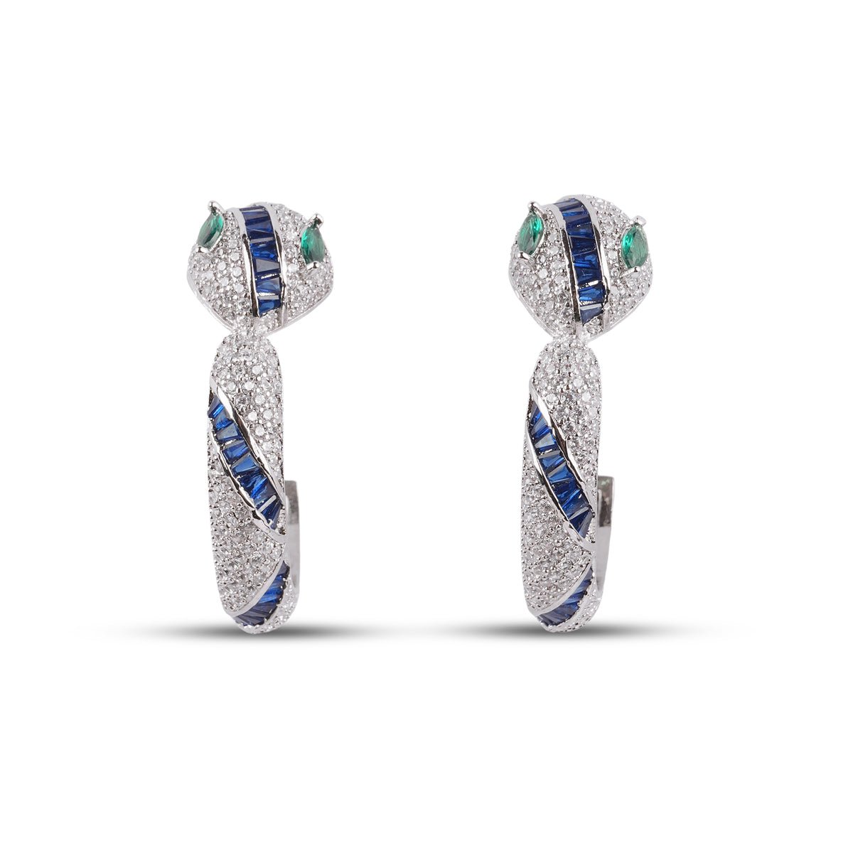 Eleanor Serpenti Earring - Sapphire - MBAGH
