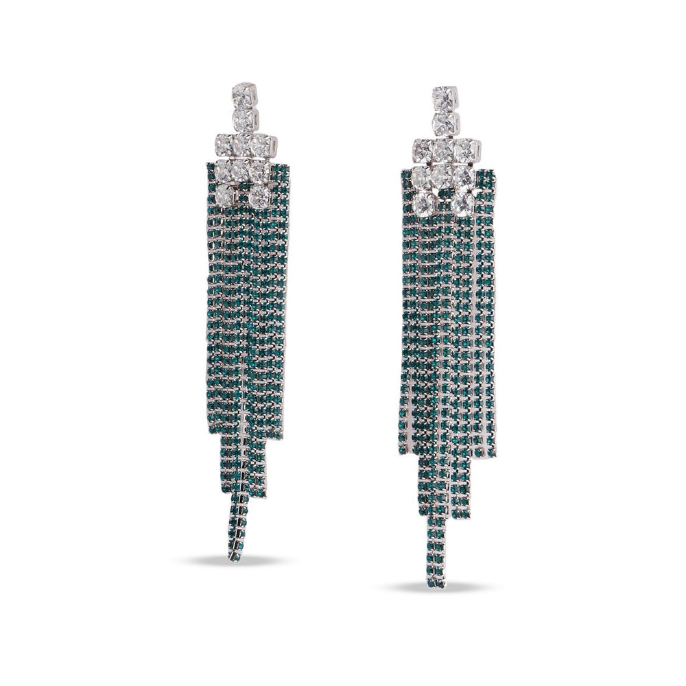 Emerald Cascade Drop Earrings