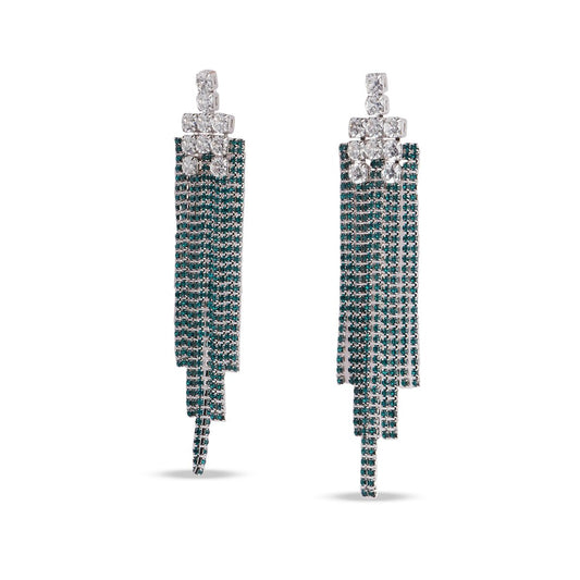 Emerald Cascade Drop Earrings - MBAGH