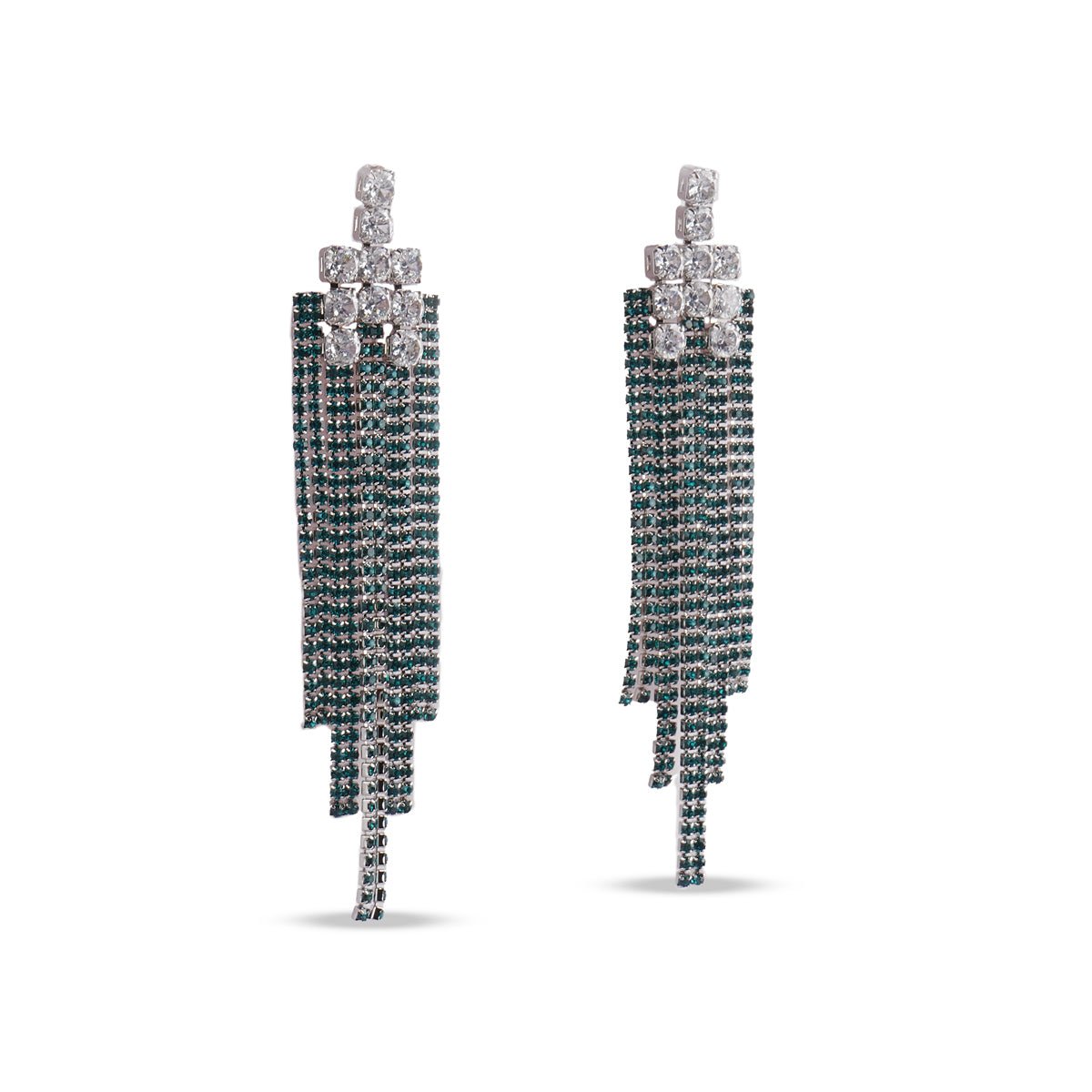 Emerald Cascade Drop Earrings - MBAGH