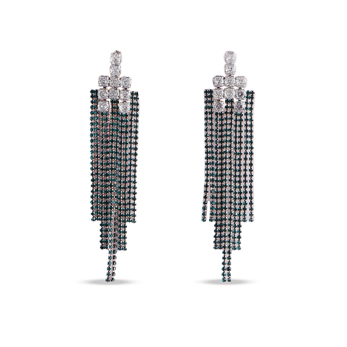 Emerald Cascade Drop Earrings - MBAGH