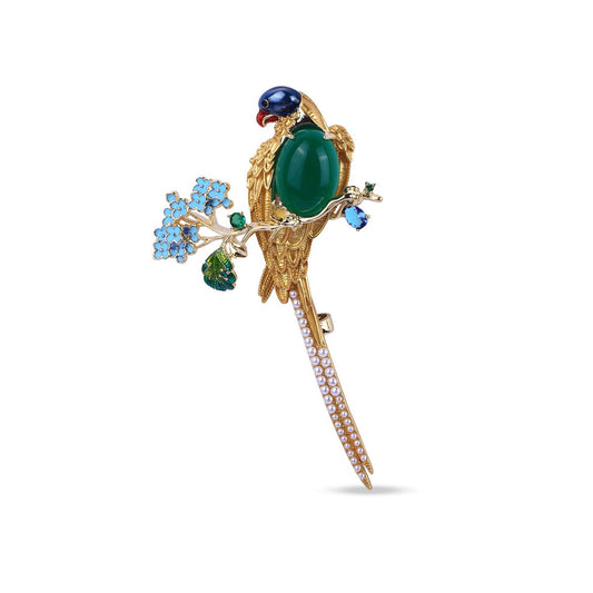 Émeraude Perroquet Brooch - MBAGH