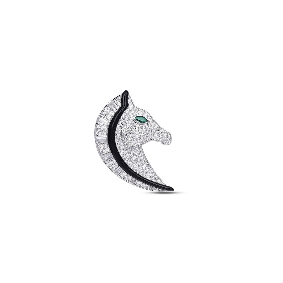 Equinox Stallion Brooch 925 Sterling Silver - MBAGH