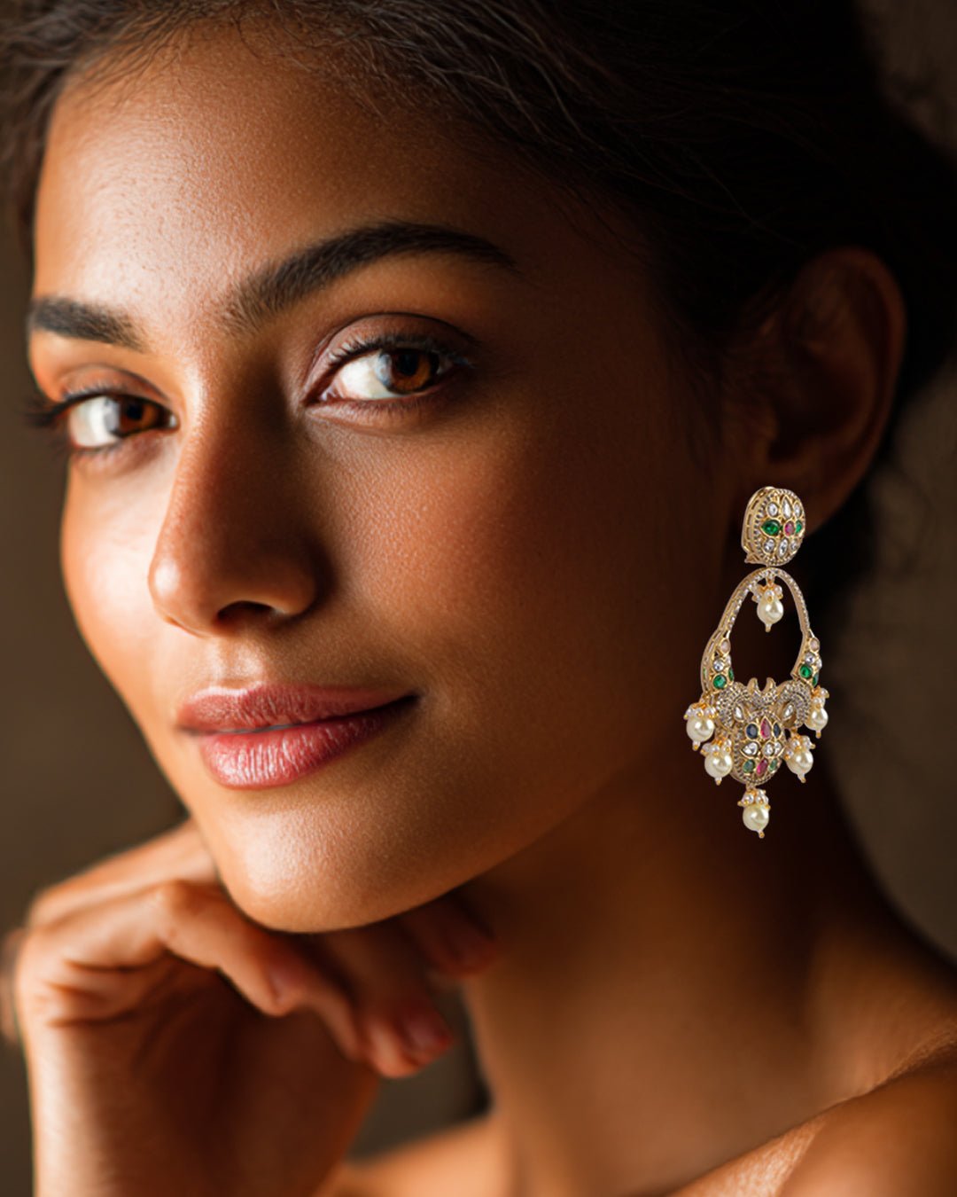 Gul Chandbali Earrings - MBAGH