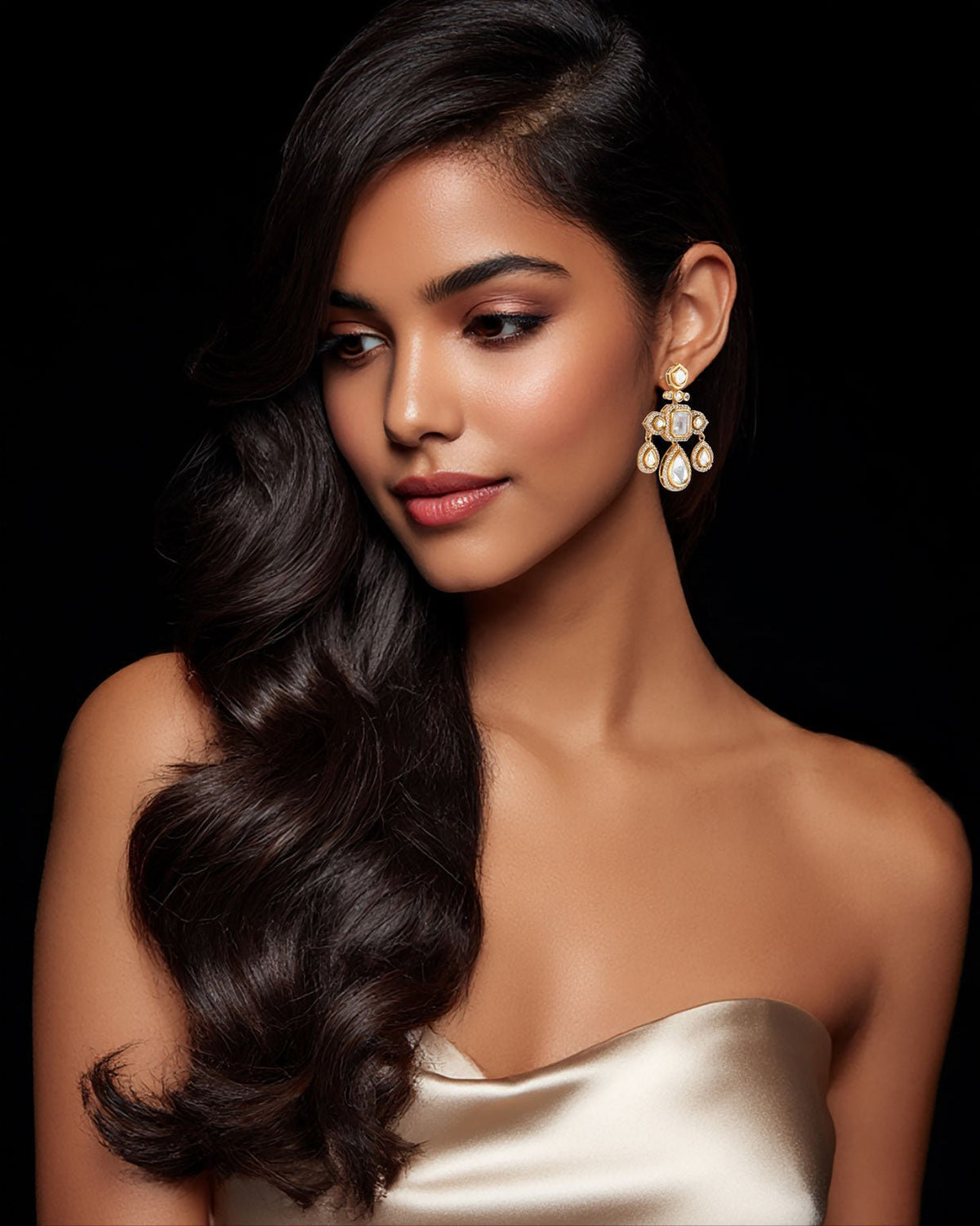 Indira Kundan Earrings - MBAGH