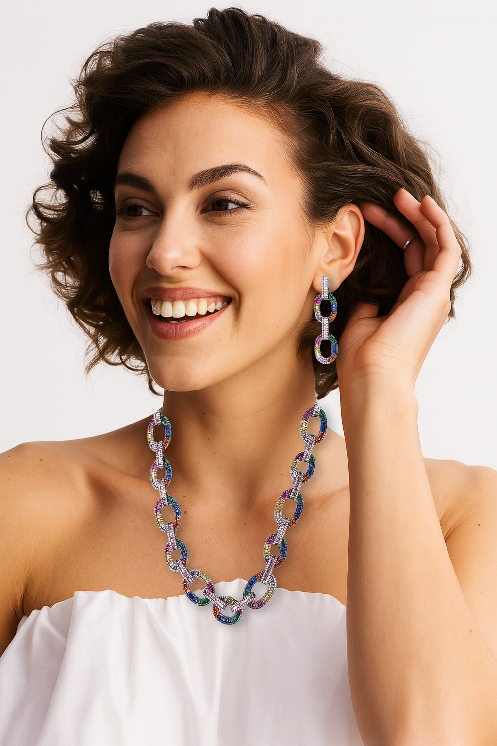 Miraan Necklace Set (With Earrings)