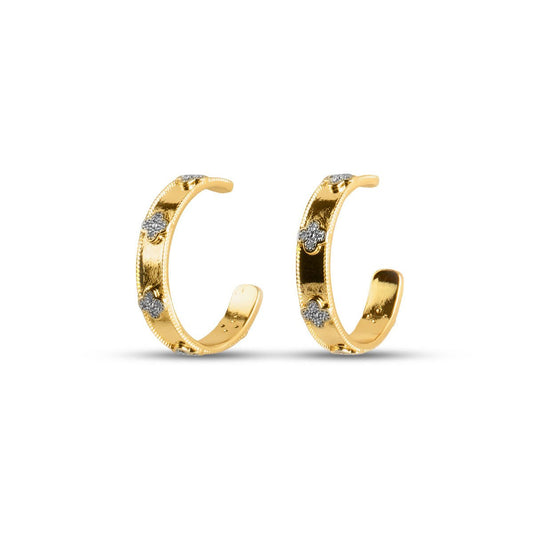 Lovegirl Hoop Earrings - Gold - MBAGH