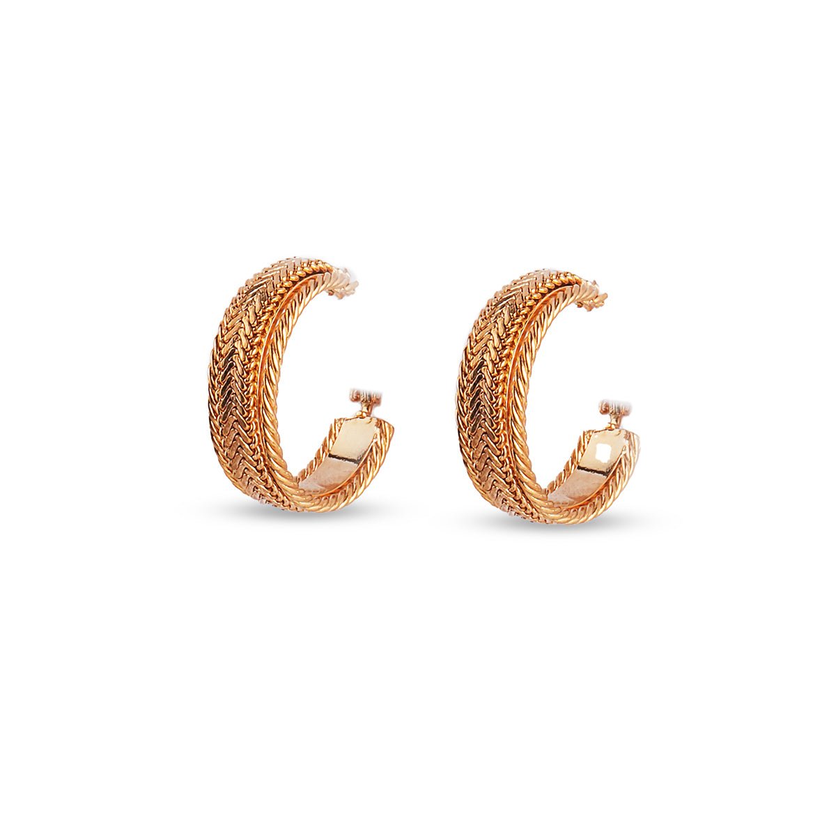 Luna Gold Hoop Earrings - MBAGH