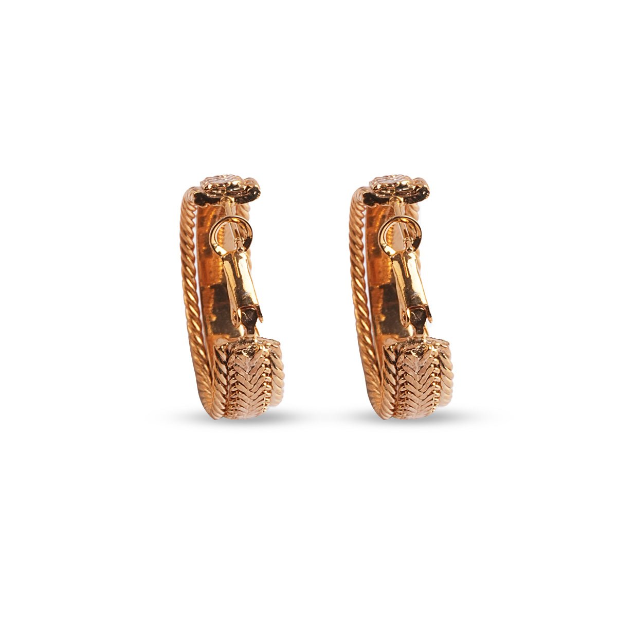 Luna Gold Hoop Earrings - MBAGH