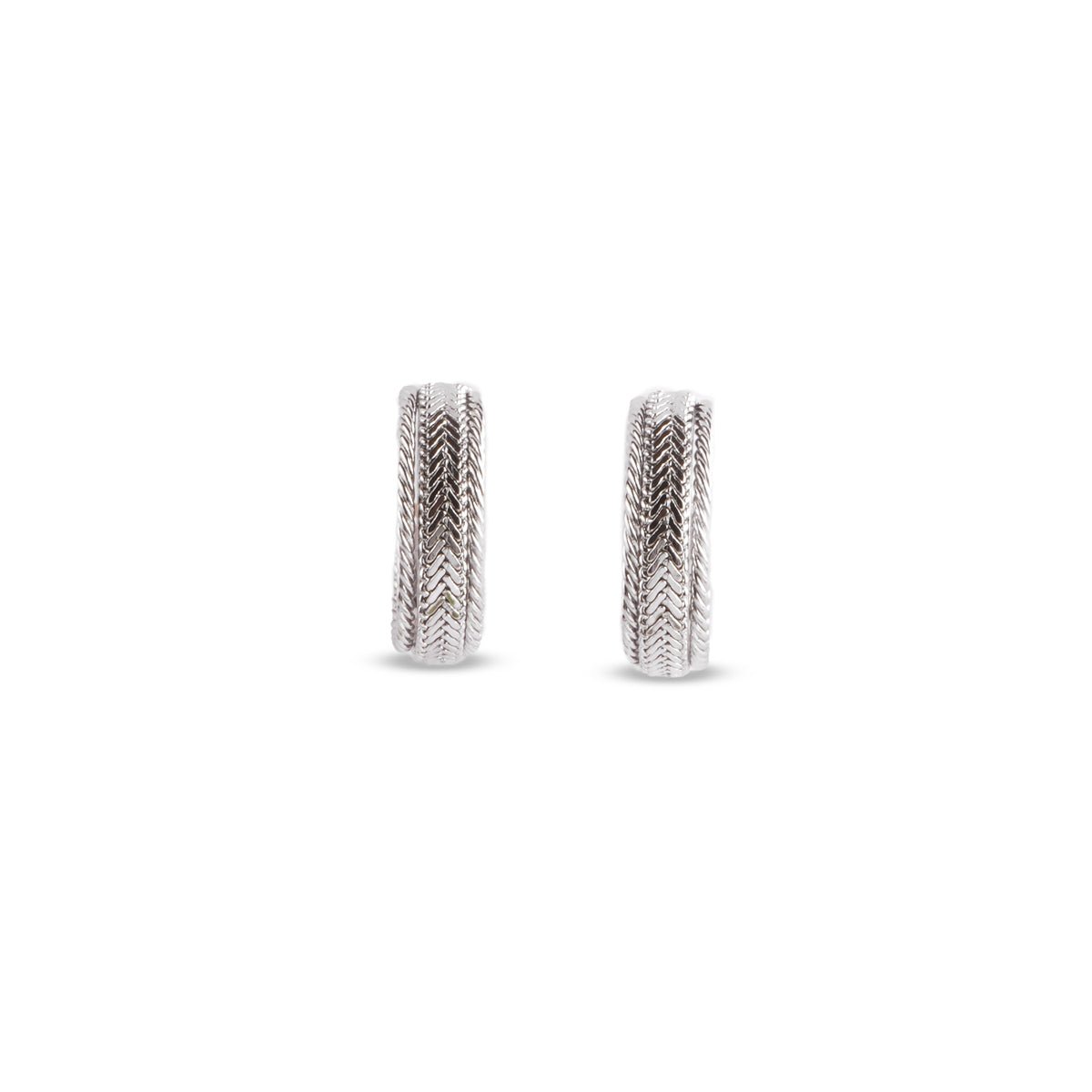 Luna Silver Hoop Earrings - MBAGH