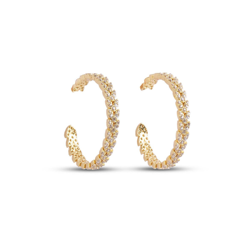 Moonlit Hoop Earrings - Gold
