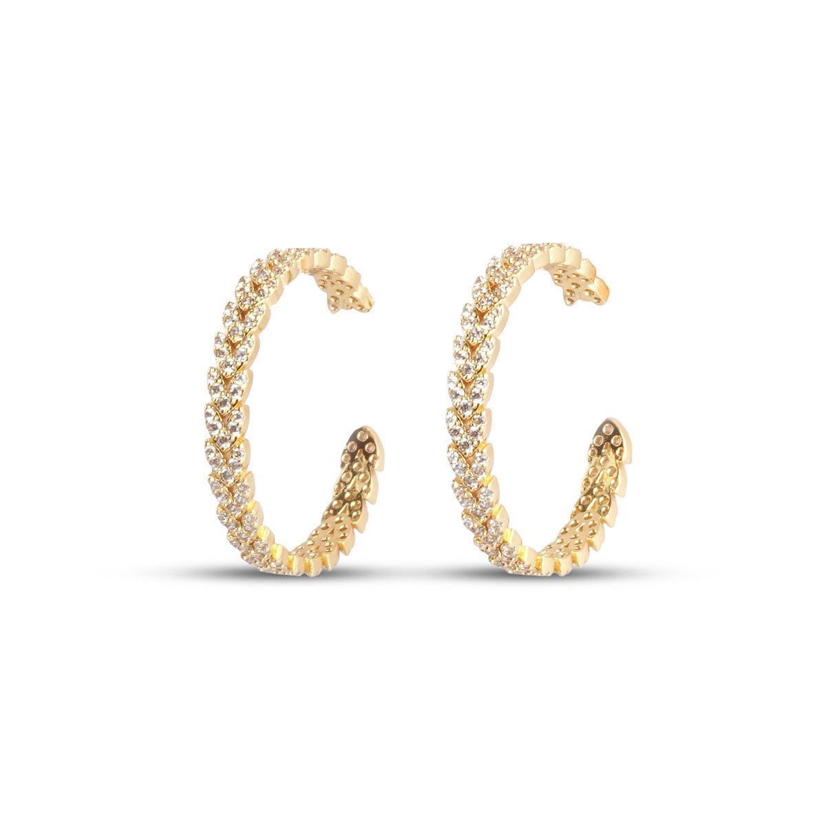 Moonlit Hoop Earrings - Gold - MBAGH